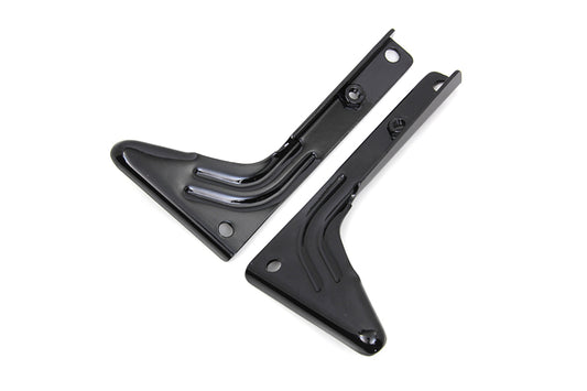 HARLEY Schwarzes Spotlampen-Halterungs-Set passend für 1949-1959 FL,