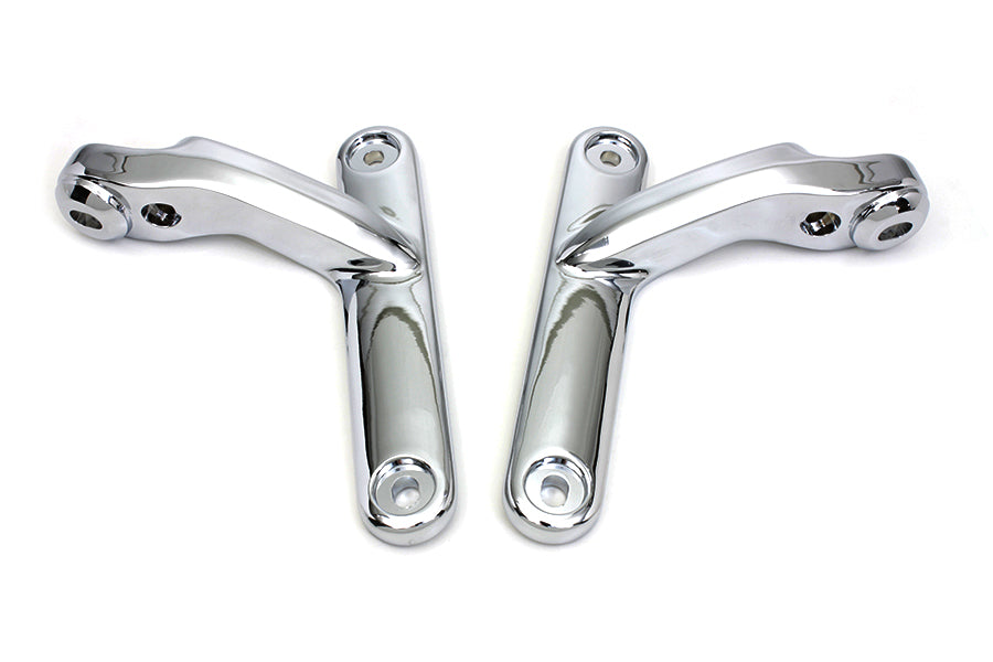 HARLEY Chrome Spotlampen-Halterungs-Set passend für 1997-2013 FLT, 1997-2013 FLHT,