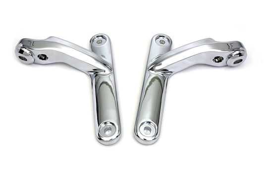 HARLEY Chrome Spotlampen-Halterungs-Set passend für 1997-2013 FLT, 1997-2013 FLHT,