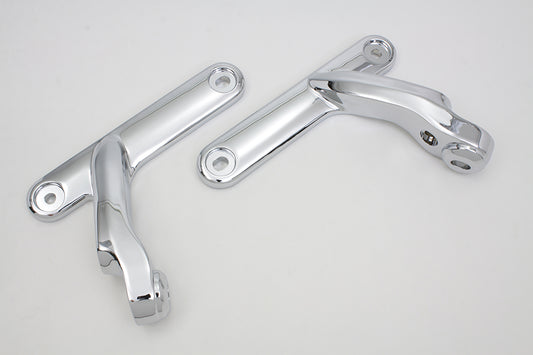 HARLEY Chrome Spotlampen-Halterungs-Set passend für 1997-2013 FLT, 1997-2013 FLHT,