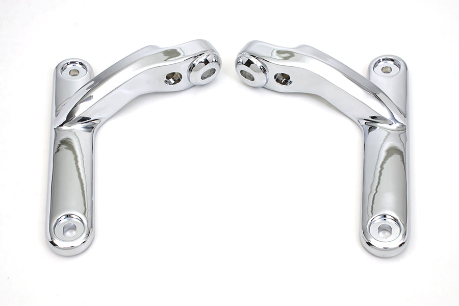 HARLEY Chrome Spotlampen-Halterungs-Set passend für 1997-2013 FLT, 1997-2013 FLHT,