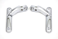 HARLEY Chrome Spotlampen-Halterungs-Set passend für 1997-2013 FLT, 1997-2013 FLHT,