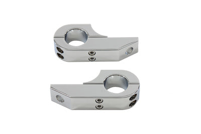 HARLEY Footpeg Extender Clamp Set Chrome fits 0-  Custom, application for use on 1-1/4 engine bar"