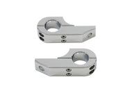 HARLEY Footpeg Extender Clamp Set Chrome fits 0-  Custom, application for use on 1-1/4 engine bar"