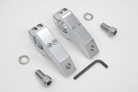 HARLEY Footpeg Extender Clamp Set Chrome fits 0-  Custom, application for use on 1-1/4 engine bar"