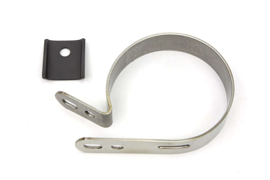 HARLEY Auspuffschelle aus Edelstahl 3-1/4 Zoll Passend für 1950-1957 FL, 1950-1952 EL,