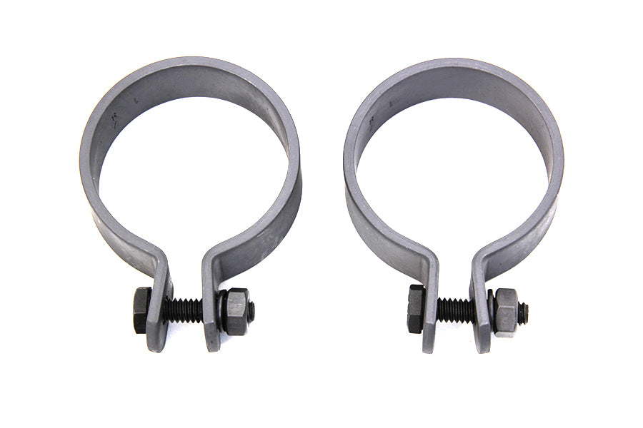 HARLEY Parkerisierte 1-7/8 Zoll Endschellen-Set für Auspuff passend für 0- Zoll Custom, Anwendung