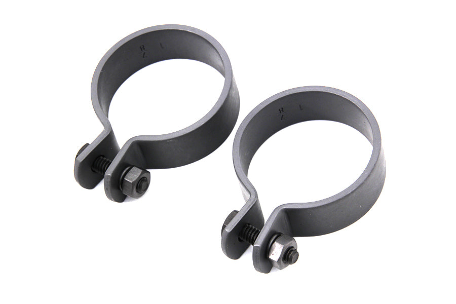HARLEY Parkerisierte 1-7/8 Zoll Endschellen-Set für Auspuff passend für 0- Zoll Custom, Anwendung