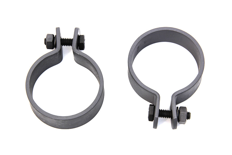 HARLEY Parkerisierte 1-7/8 Zoll Endschellen-Set für Auspuff passend für 0- Zoll Custom, Anwendung