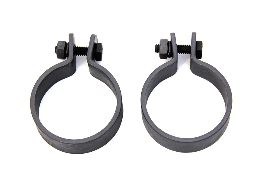 HARLEY Parkerisierte 1-7/8 Zoll Endschellen-Set für Auspuff passend für 0- Zoll Custom, Anwendung