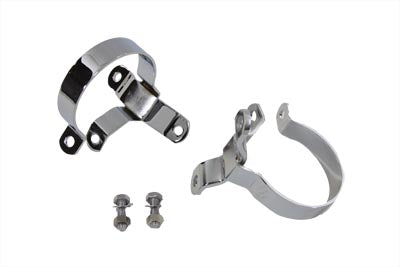 HARLEY 3-1/4 Zoll Schalldämpfer-Schellensatz Chrom Passend für 1995-2016 FLT,