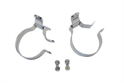 HARLEY 3-1/4 Zoll Schalldämpfer-Schellensatz Chrom Passend für 1995-2016 FLT,