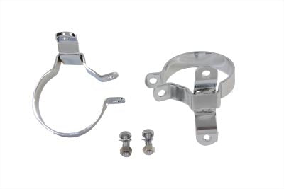 HARLEY 3-1/4 Zoll Schalldämpfer-Schellensatz Chrom Passend für 1995-2016 FLT,