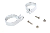 HARLEY Chrom 2-1/2 Zoll Auspuffschellen-Set Passend für 0- Custom, Anwendung