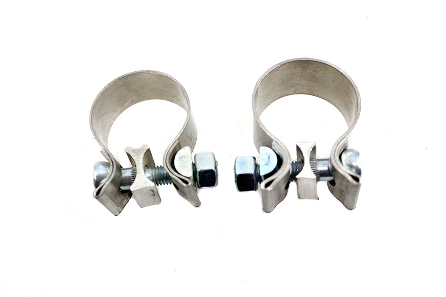 HARLEY 1-7/8 Zoll Endschellen-Set Edelstahl Passend für 0- Custom, Anwendungen für XL-Modelle