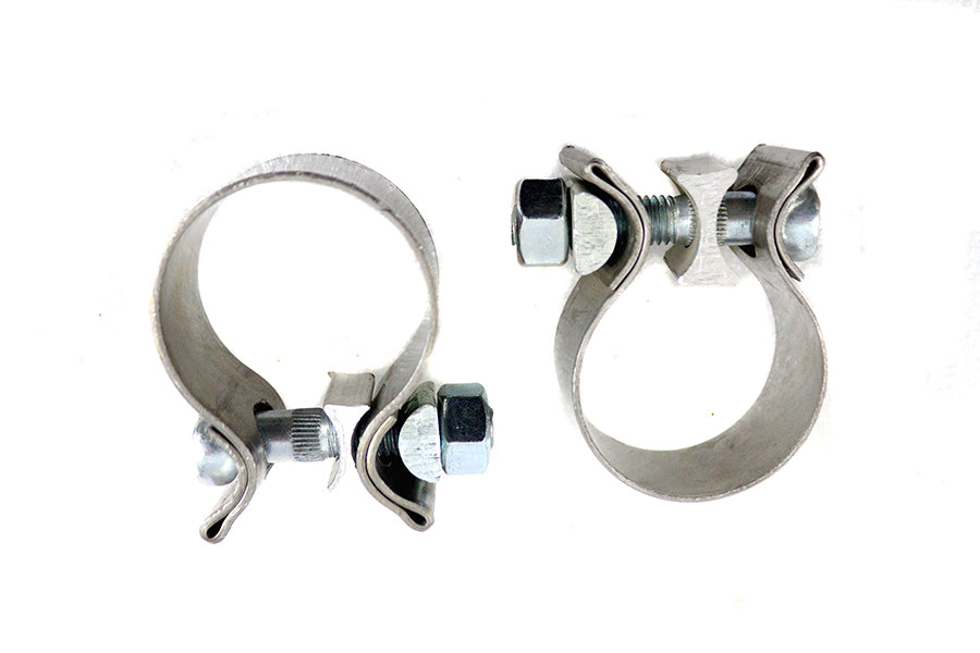 HARLEY 1-7/8 Zoll Endschellen-Set Edelstahl Passend für 0- Custom, Anwendungen für XL-Modelle