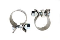 HARLEY 1-7/8 Zoll Endschellen-Set Edelstahl Passend für 0- Custom, Anwendungen für XL-Modelle