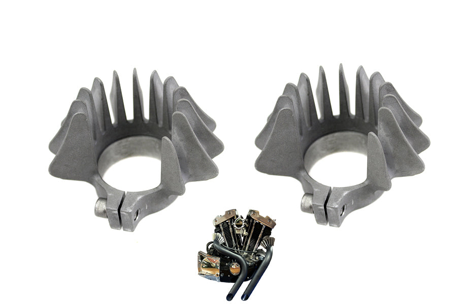 HARLEY XL Finned Header Clamp Set Fits 1957-1985 XL, – Paniccycles