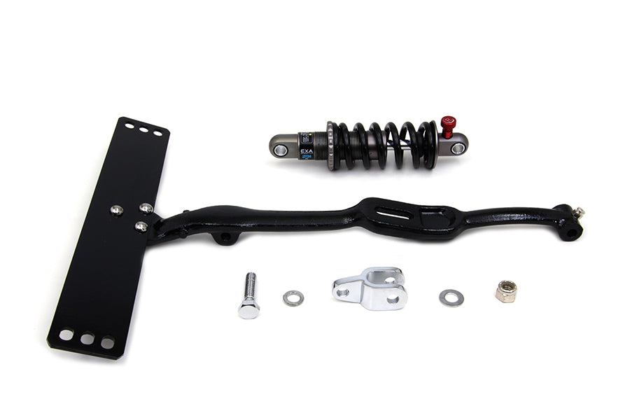 HARLEY Schwarzes Sitz-T-Stück mit Stoßdämpfer-Kit, passend für 1941-1980 FL, 1936-1952 W, 1936-1973 G,