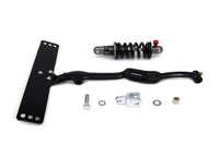 HARLEY Schwarzes Sitz-T-Stück mit Stoßdämpfer-Kit, passend für 1941-1980 FL, 1936-1952 W, 1936-1973 G,