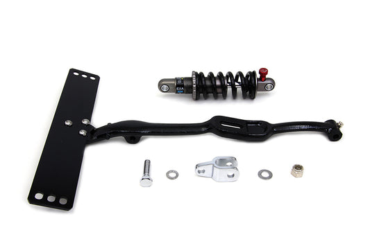HARLEY Schwarzes Sitz-T-Stück mit Stoßdämpfer-Kit, passend für 1941-1980 FL, 1936-1952 W, 1936-1973 G,