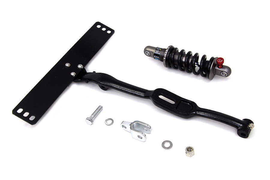 HARLEY Schwarzes Sitz-T-Stück mit Stoßdämpfer-Kit, passend für 1941-1980 FL, 1936-1952 W, 1936-1973 G,