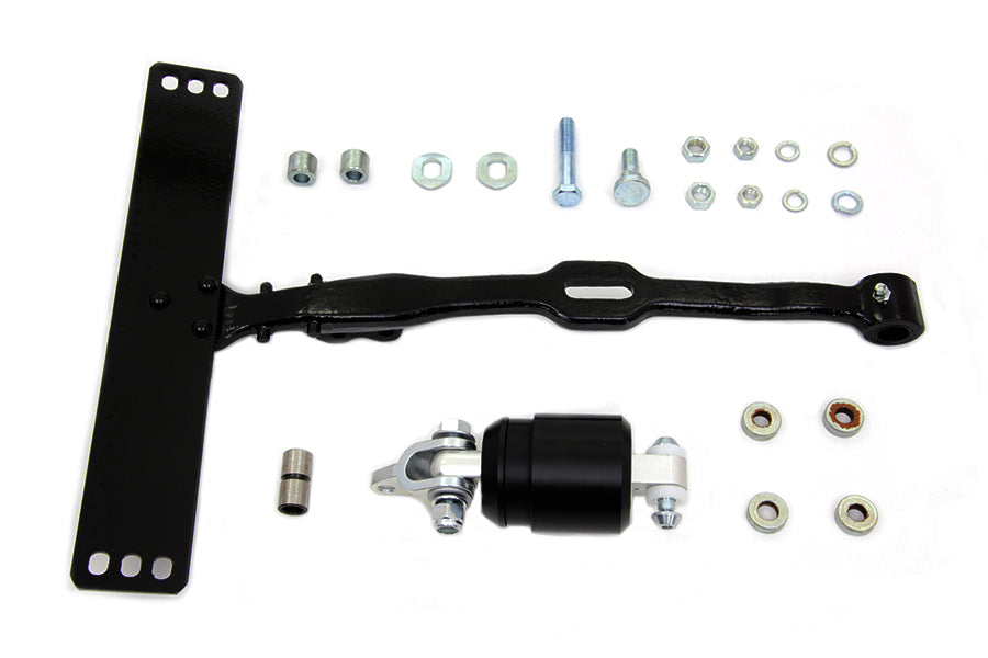 HARLEY Schwarzes Sitz-T-Stück mit Stoßdämpfer-Kit Passend für 1936-1952 W, 1936-1964 G, 1941-1964 FL,