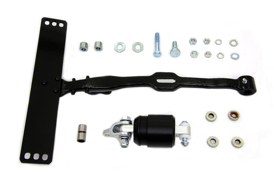 HARLEY Schwarzes Sitz-T-Stück mit Stoßdämpfer-Kit Passend für 1936-1952 W, 1936-1964 G, 1941-1964 FL,