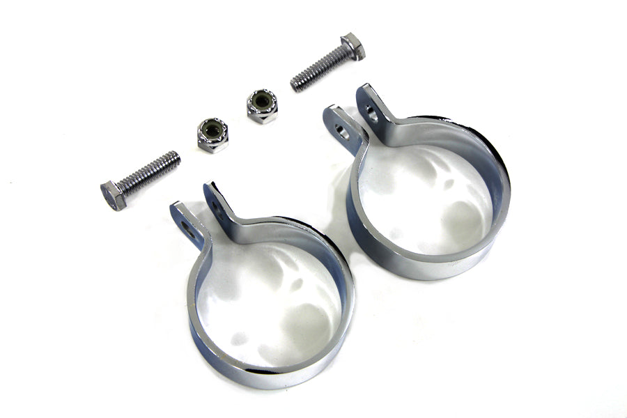 HARLEY Chrom 1-7/8 Zoll Schalldämpfer Endschellen Set Passend für 0- Custom, Anwendung