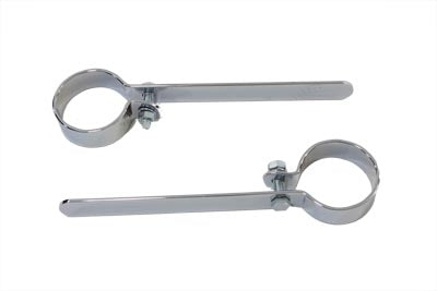 HARLEY Chrome 1-7/8 inch Exhaust Hanger Clamp Set Fits 0-  Custom, application