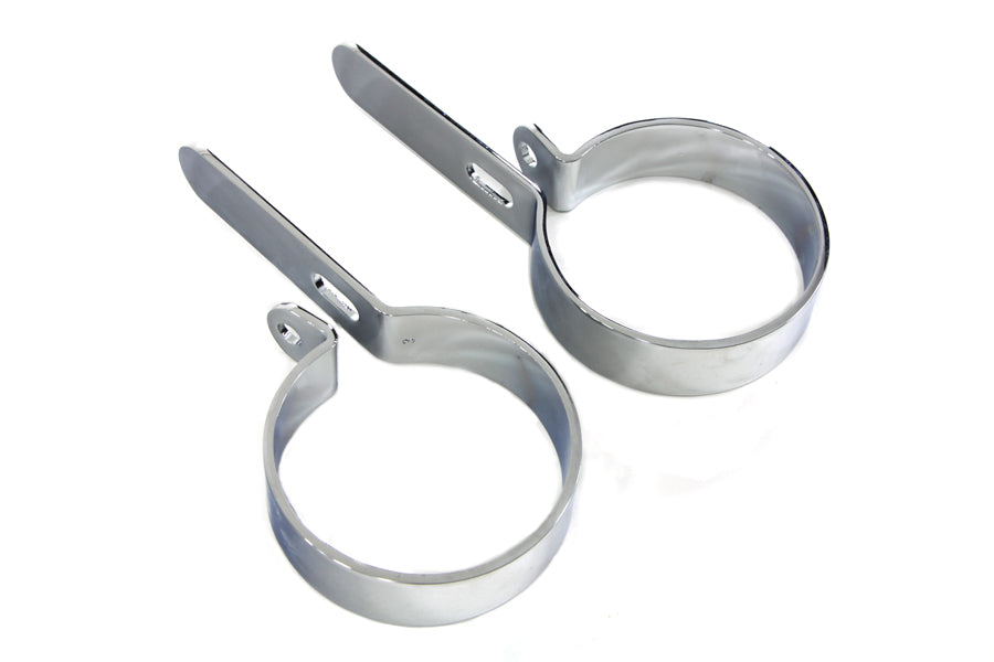 HARLEY Chrom 3 Zoll Auspuffhalterungsschellen-Set Passend für 0- Custom, Anwendung