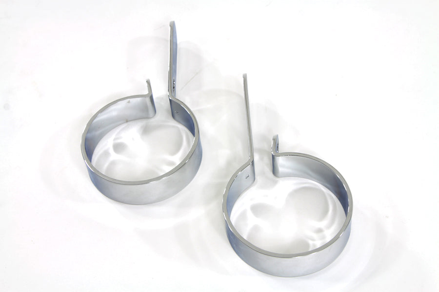 HARLEY Chrom 3 Zoll Auspuffhalterungsschellen-Set Passend für 0- Custom, Anwendung