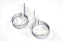HARLEY Chrom 3 Zoll Auspuffhalterungsschellen-Set Passend für 0- Custom, Anwendung