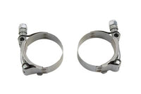 HARLEY Auspuffschellen Set Edelstahl Passend für 1957-1985 XL,