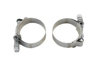 HARLEY Auspuffschellen-Set, Edelstahl, Sechskantmutter, passend für 1948-1965 FL,