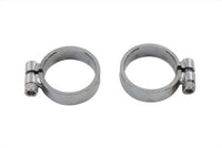 HARLEY Chrom Auspuffschellen-Set Inbus Weit passend für 1957-1985 XL,