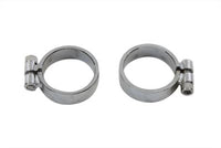 HARLEY Chrom Auspuffschellen-Set Inbus Weit passend für 1957-1985 XL,
