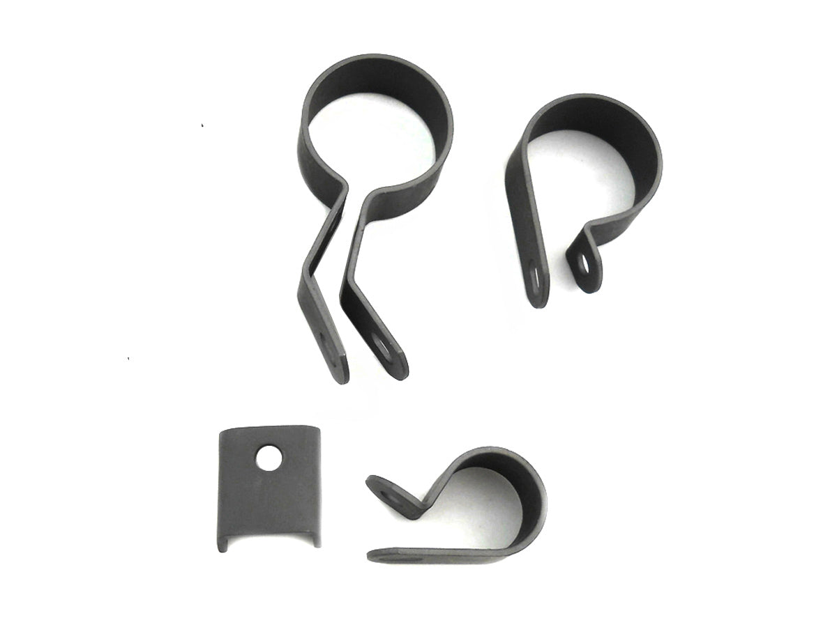HARLEY Parkerisierter Auspuffschellen-Kit passend für 1941-1957 FL, 1941-1952 EL,