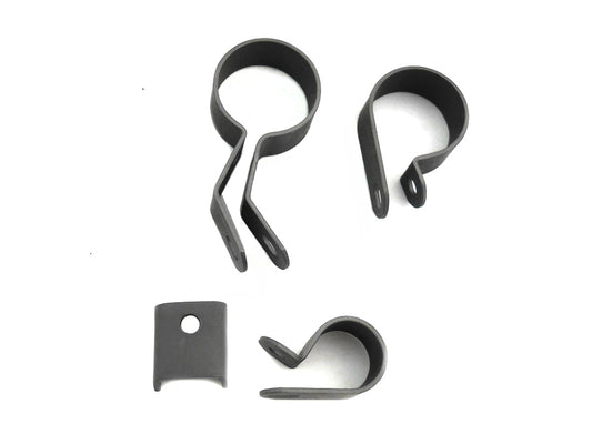 HARLEY Parkerisierter Auspuffschellen-Kit passend für 1941-1957 FL, 1941-1952 EL,
