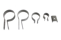 HARLEY Parkerisierte Auspuffschellen-Kit passend für 1936-1940 UL,