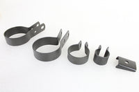 HARLEY Parkerisierte Auspuffschellen-Kit passend für 1936-1940 UL,