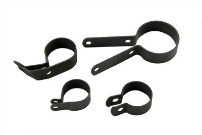 HARLEY Auspuffschellen-Set parkeriert passend für 1936-1951 WL,