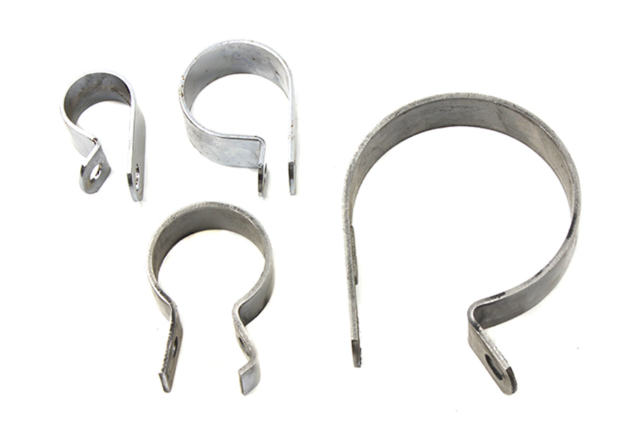 HARLEY Auspuffschellen-Kit Edelstahl passend für 1958-1969 FL,