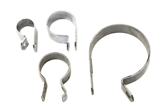 HARLEY Auspuffschellen-Kit Edelstahl passend für 1958-1969 FL,