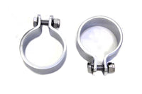 HARLEY Chrome 1-7/8 Zoll Schwerer Schalldämpferkörper und Endklemmen-Set Passt 0- Custom, Anwendung für 1-7/8