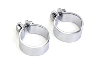 HARLEY Chrome 1-7/8 Zoll Schwerer Schalldämpferkörper und Endklemmen-Set Passt 0- Custom, Anwendung für 1-7/8