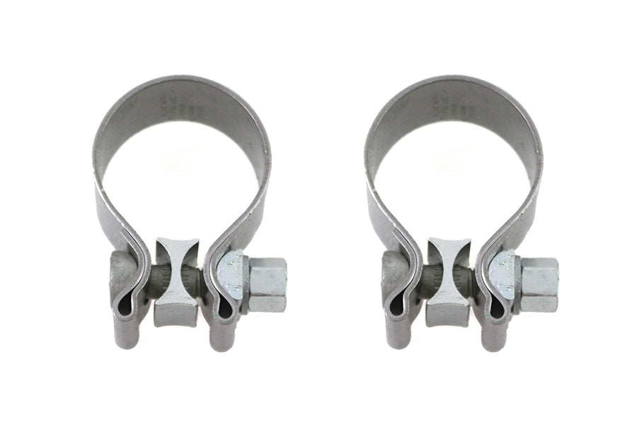 HARLEY OE M8 Auspuffschellen-Set Edelstahl Passend für 2018-UP FXFB, 2018-UP FLHC, 2018-UP FLHCS,