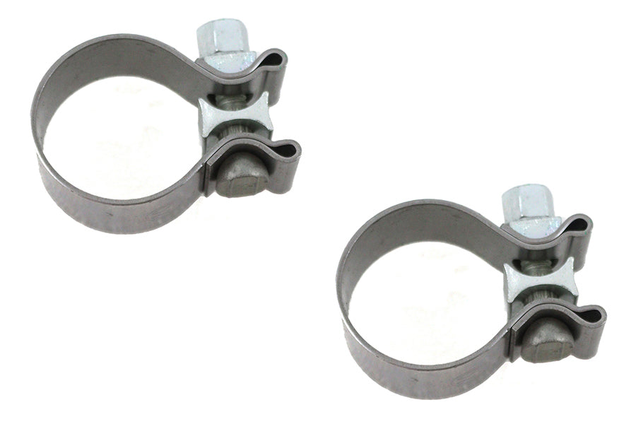 HARLEY OE M8 Auspuffschellen-Set Edelstahl Passend für 2018-UP FXFB, 2018-UP FLHC, 2018-UP FLHCS,