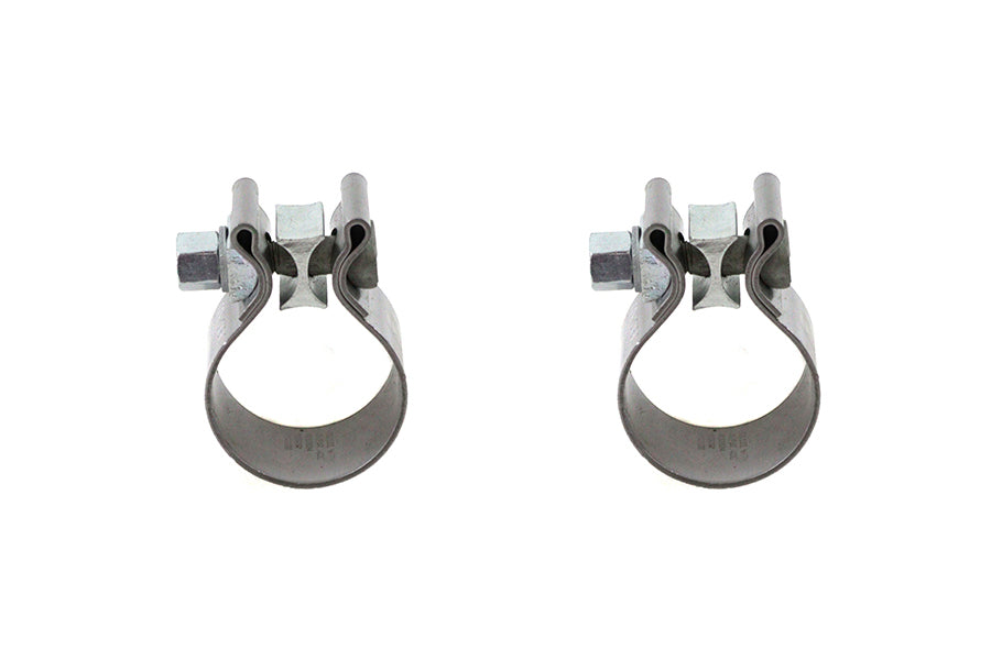 HARLEY OE M8 Auspuffschellen-Set Edelstahl Passend für 2018-UP FXFB, 2018-UP FLHC, 2018-UP FLHCS,