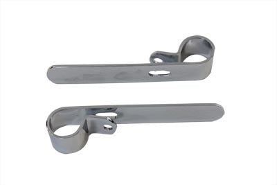 HARLEY Chrome 1 inch Exhaust  inchP inch Clamp Set Fits 0-  Custom, application